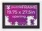 19.75x27.5 Jigsaw Puzzle Frame Kit - Kit Includes Puzzle Glue Sheets, White Wood Puzzle Frame with Black Mat, UV Acrylic, Backing,, Hanging Hardware